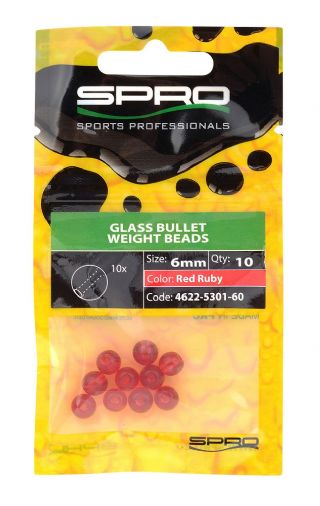 Spro Glass Bullet Weight Beads